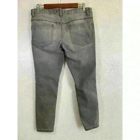 Free People Mid-Rise Skinny Jeans Distressed Gray Women size 30 - Picture 3 of 8